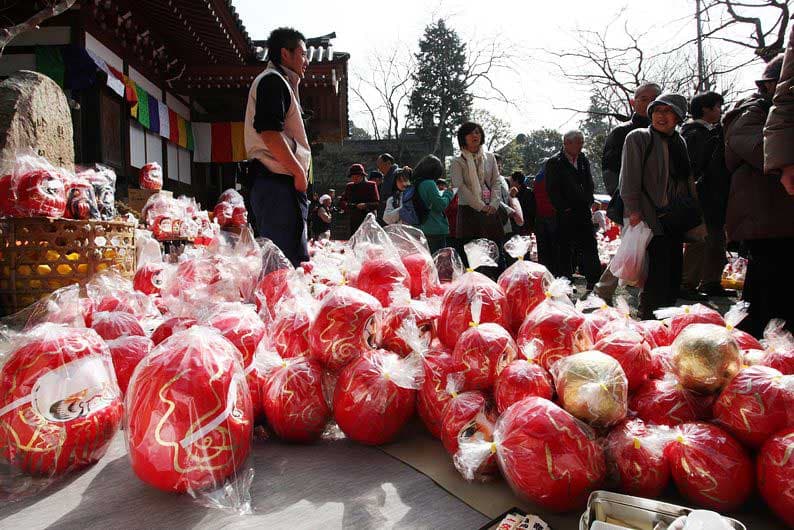Jindaiji Temple Daruma Doll Market