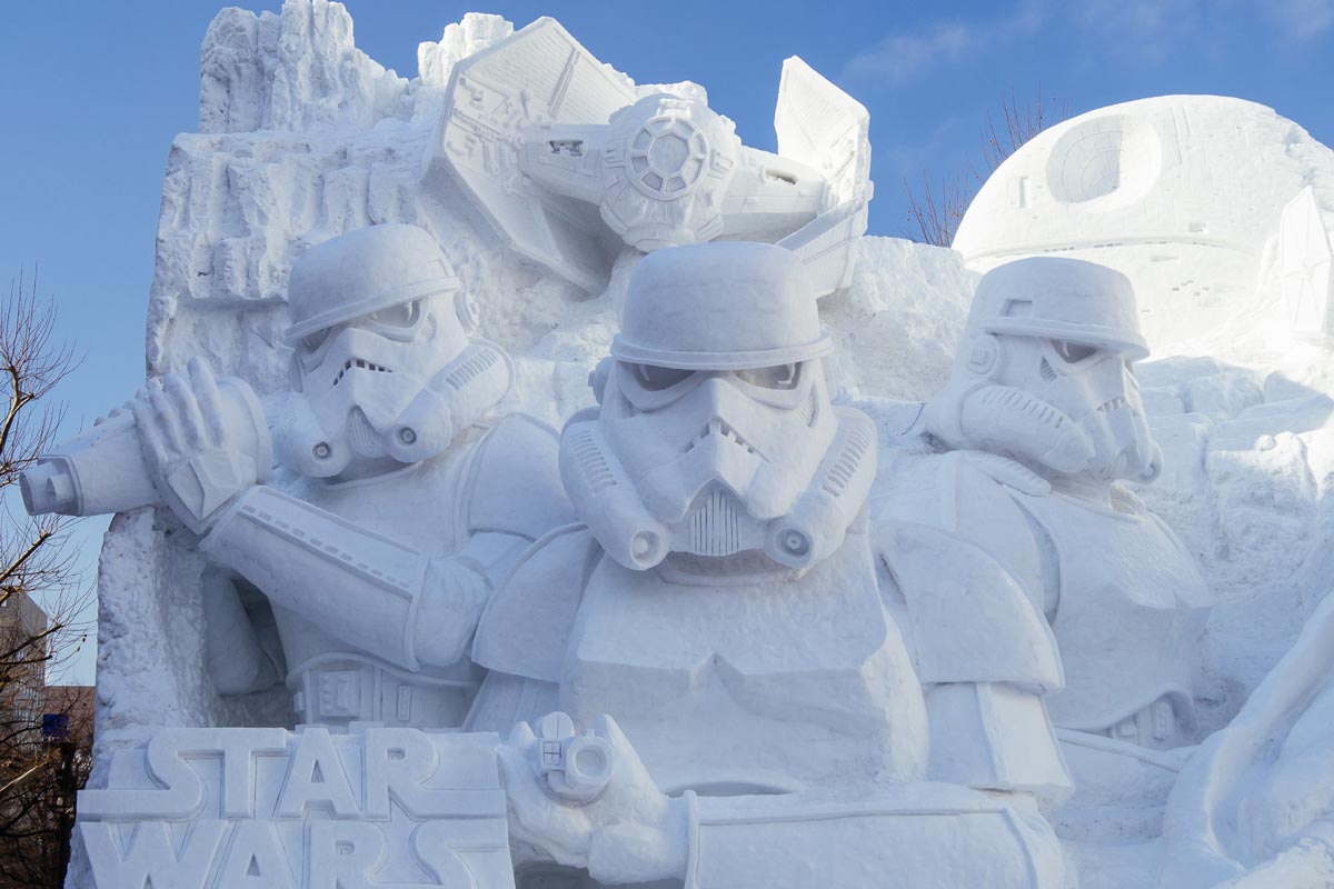 Sapporo Snow Festival unique ice sculpture 2025